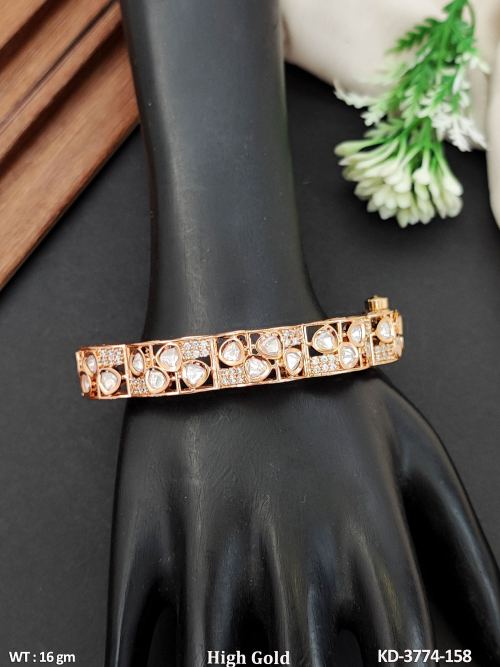 Fancy Kundan American Diamond Kada