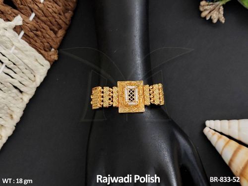 Rajwadi Finish Bracelet with Charm Design