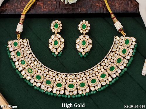 Royal Stone-Studded Necklace Set