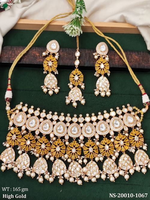Bridal Royal Necklace Set with Stone Work