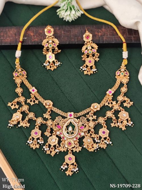 Ethnic Necklace Set with Pearls, photo 2 of 3