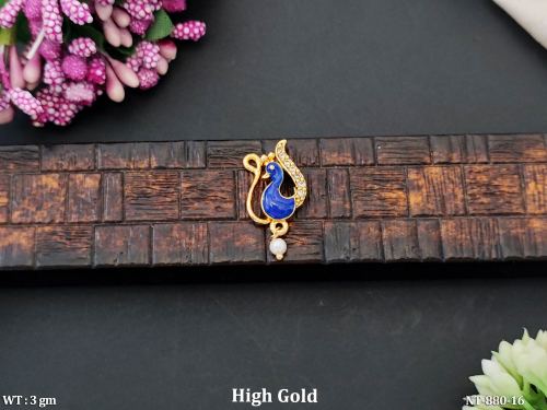 Beautiful Antique Designer High Gold Party wear Nath  