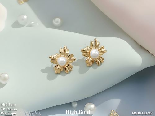 Floral Pearl Studs for Women