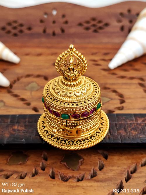 Rajwadi Polish Fancy Temple Sindoor Box 