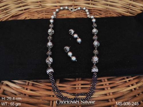 Designer Fancy Style Beautiful Western Beaded Party wear Long Mala Set