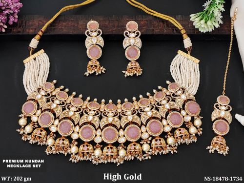 Bridal Kundan Necklace Set for Women