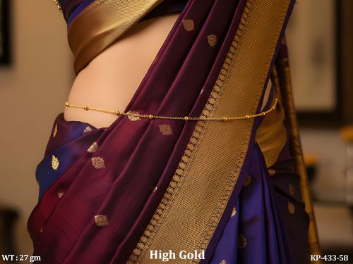Designer High Gold Finish Lightweight Waist Belt