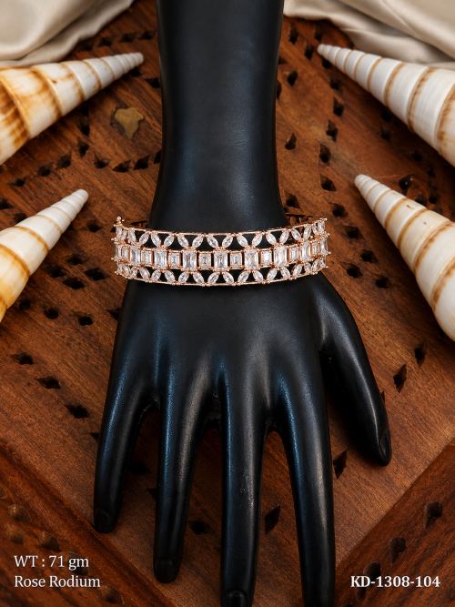 Kada Bracelet in Rose Finish for Women