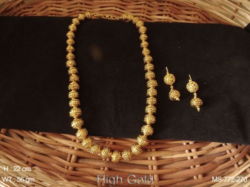 High golden beads traditional Mala