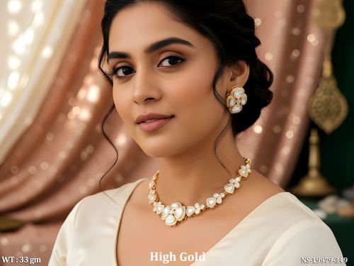Ethnic Stone-Studded Jewellery Set