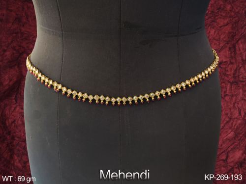Party Wear Antique Kamarpatta Hip Belt, photo 2 of 2
