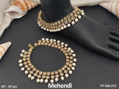 Antique Jewellery Mehendi Polish Antique Designer Payal 
