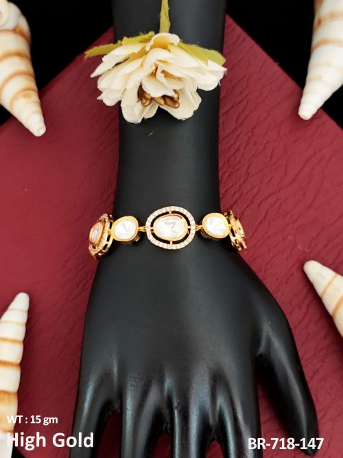 Kundan Stone-Studded Bracelet, photo 2 of 2