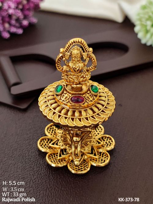 Temple Designer Rajwadi Polish  Sindoor Box  