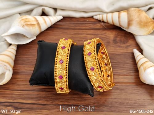 Party Wear South Indian Bangles Set of 2