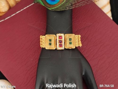Antique Bracelet in Rajwadi Finish for Women, photo 2 of 2