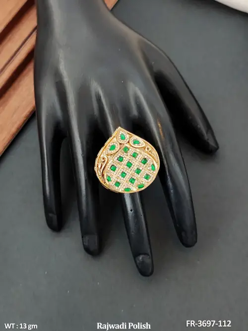 Antique Designer Full Stone Finger Ring