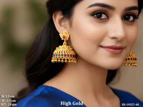 Wedding Wear South Indian Jhumka Earrings for Women