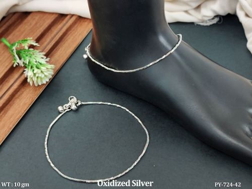 Daily Wear Oxidised Finish Payal for Women, photo 2 of 3