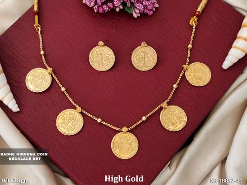South Indian Radha Krishna Necklace Set