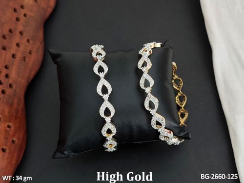 CZ Bangles for Women Set of 2