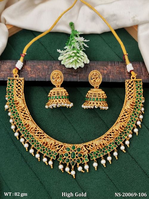 Pearl South Indian Necklace Set for Women