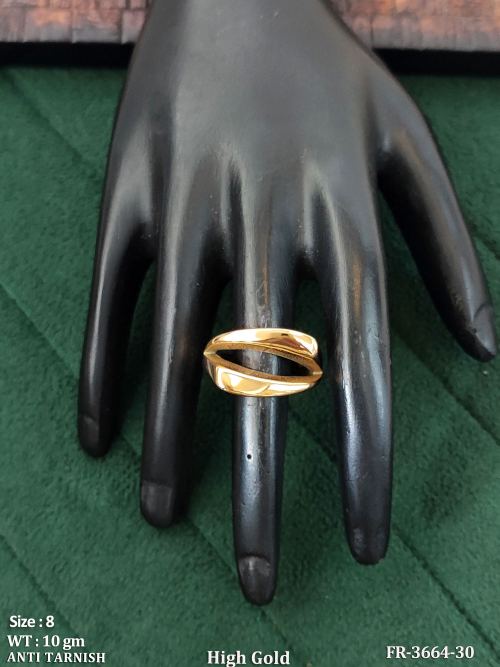 Wave Double Band Adjustable Ring for Women, photo 2 of 3