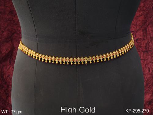 Fancy Style Party wear High Gold Polsih Antique Desinger Antique Jewellery Kamarpatta (Hip Belt) 