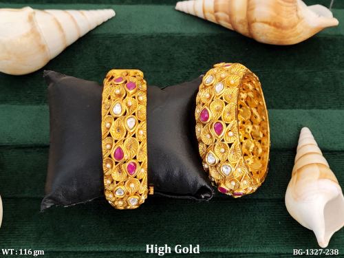 Antique Leaf Bangle Set