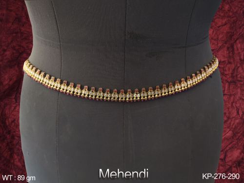 Designer Antique Style Party wear Mehendi Polish Antique Kamarpatta (Hip Belt)             