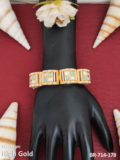 Party Wear Kundan Bracelet for Women