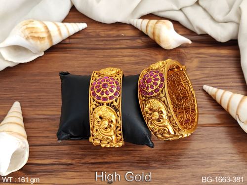 Party Wear Kemp Bangles for Women Set of 2, photo 2 of 2
