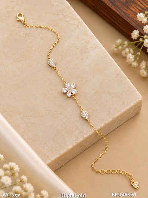 Classic White Bracelet with American Diamond Stones, photo 2 of 2