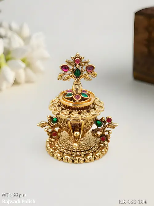 Antique Sindoor Box Ethnic Pooja Gift Item