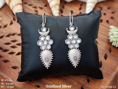 Party Wear Oxidised Finish Earrings for Women