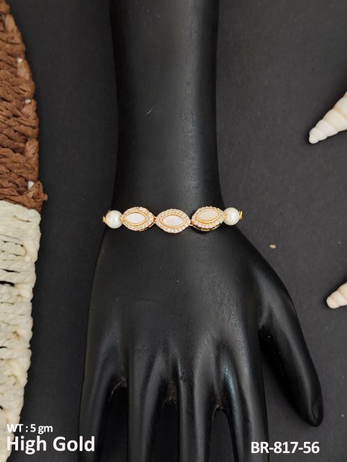 Party Wear Bracelet with American Diamond Stones, photo 2 of 2