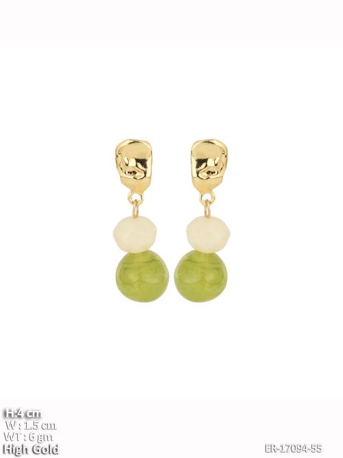 Lightweight Stone-Studded Drop Earrings for Women, photo 3 of 3