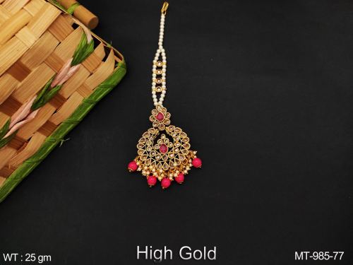 Tassel Pearl Maang Tikka