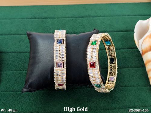 Wedding Wear Bangles with CZ Stones, photo 2 of 2