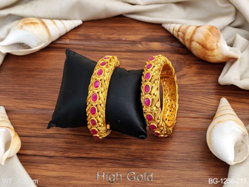 Oval Bangles in Matte Finish for Women Set of 2