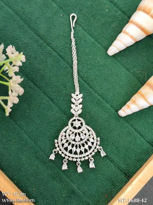 Traditional American Diamond Wedding Tikka