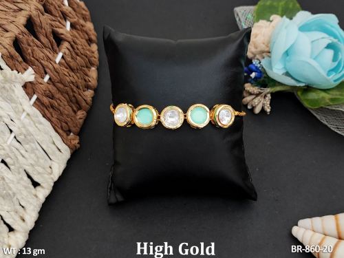 Classic Stone-Studded Bracelet in Mint Green, photo 8 of 10