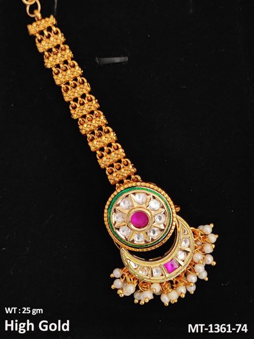 Classic Kundan Maang Tikka