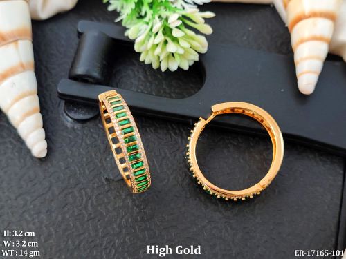 AD Hoop Earrings for Women