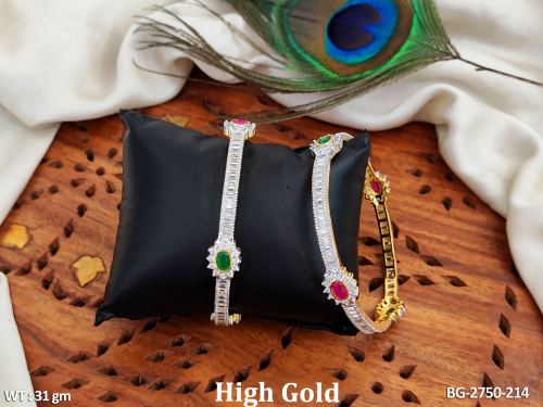 Classic White Bangle Set with Stone Work