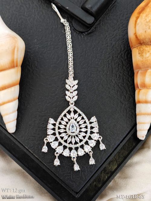 Traditional Stone Maang Tikka Fancy Wedding Wear