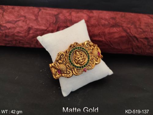 Matte Finish Kada with Lakshmi Design, photo 2 of 2