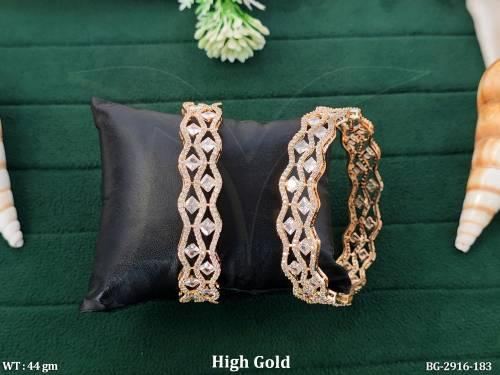 White Bangle Set with Stone Work