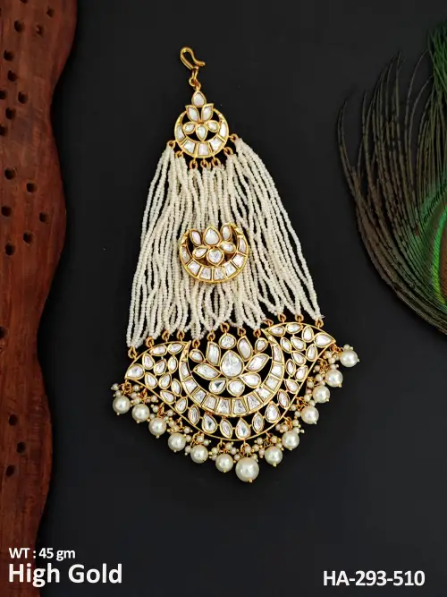 Crystal High Gold polish Add to Your Style Hair Accessories