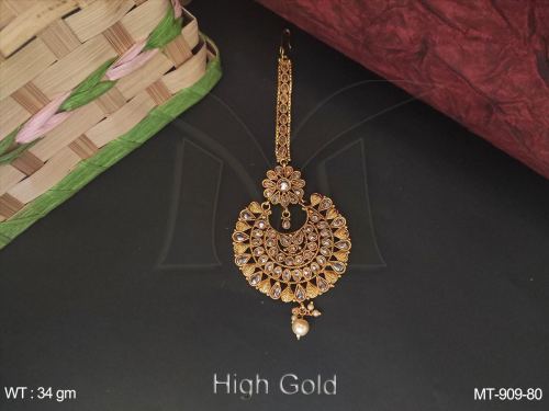 Antique Tikka with Stone Work